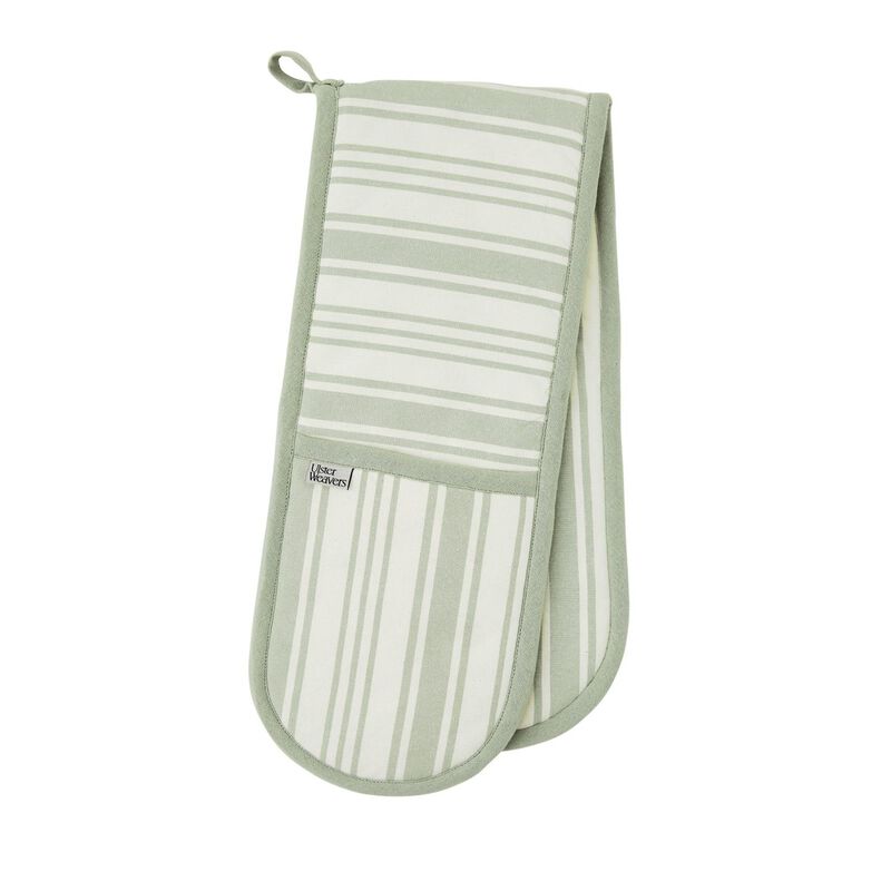 Ulster Weavers Sage Stripe Double Oven Glove image number 0
